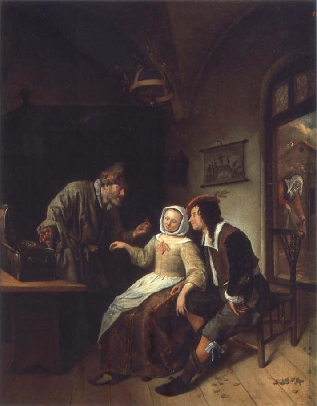 Jan Steen Two choices oil painting picture